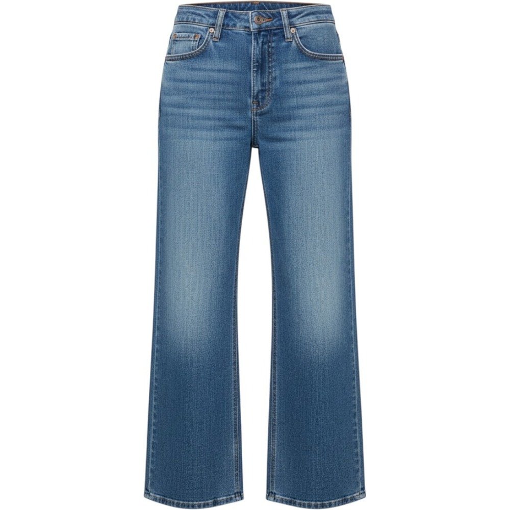 J.Crew Classic Wide-Leg Jeans Medium Wash Blue High Rise Denim 29